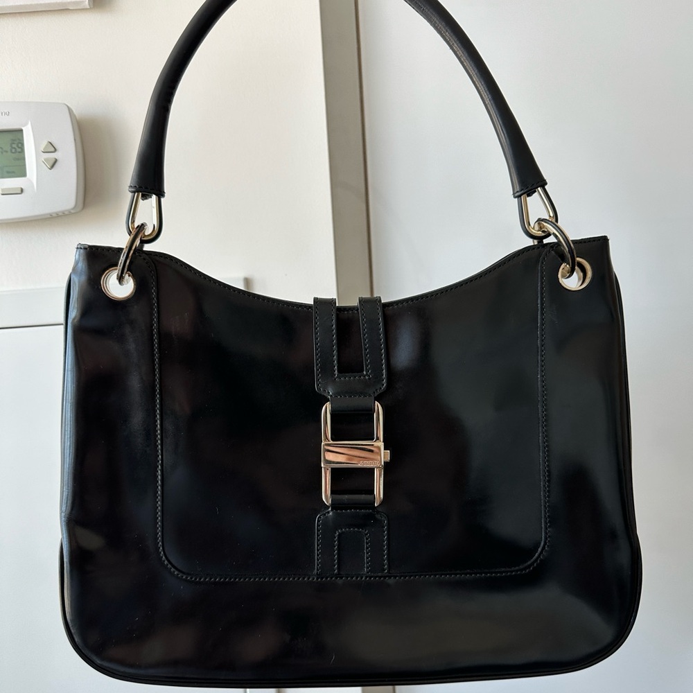 Gucci Patent Leather Shoulder Bag